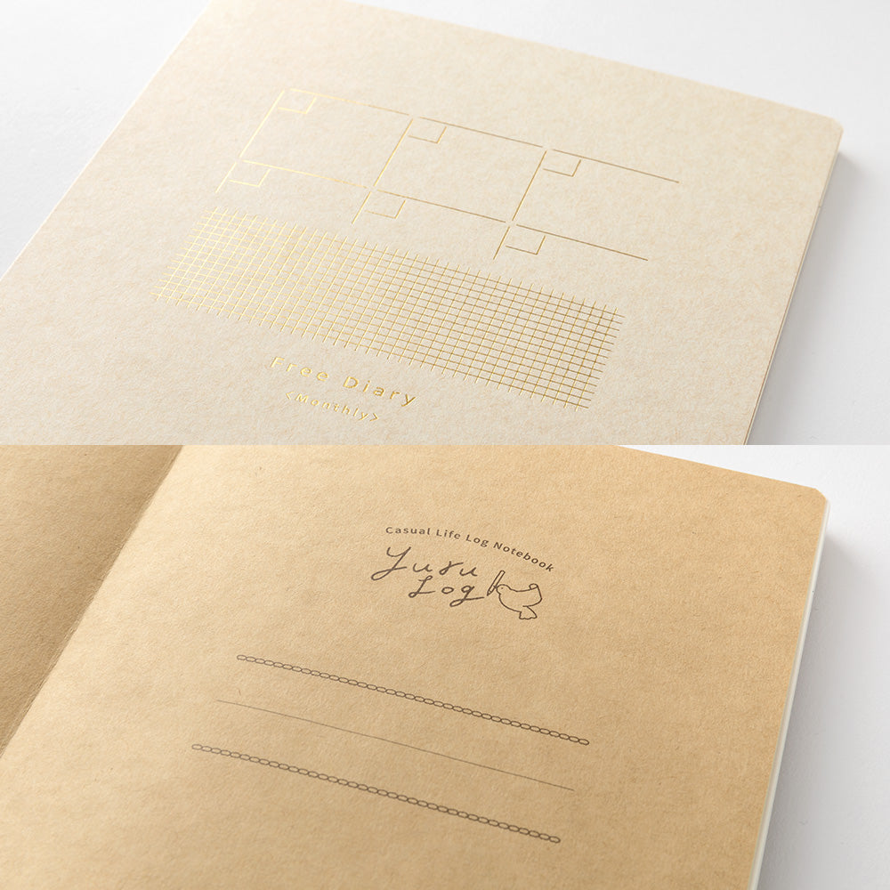 Free Diary Monthly, Yuru Log Notebook B6