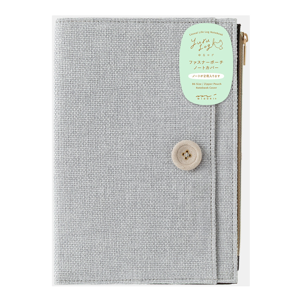 Gray Cloth Notebook Cover B6, Yuru Log