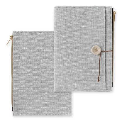 Gray Cloth Notebook Cover B6, Yuru Log