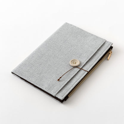 Gray Cloth Notebook Cover B6, Yuru Log
