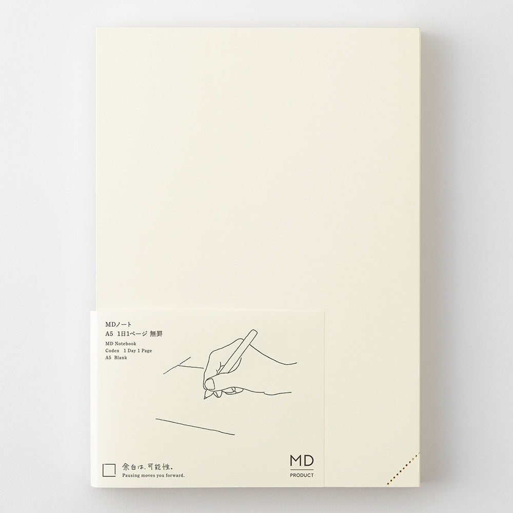 MD Notebook, A5, Codex 1 Day 1 Page Blank