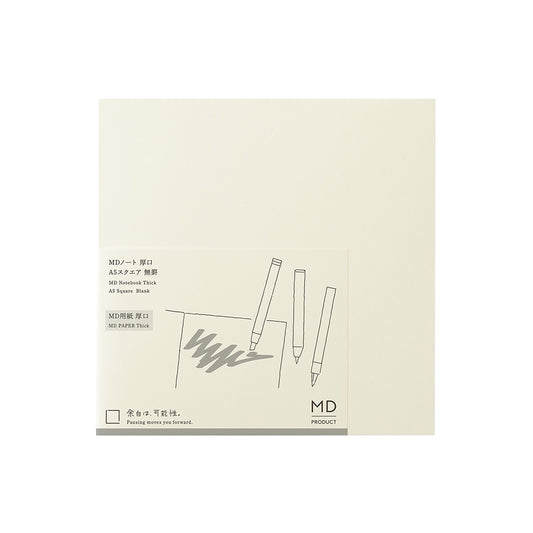MD Notebook Thick, A5 Square, Blank