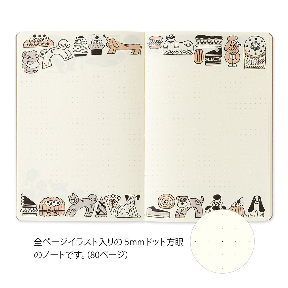 Sweets & Animals, Yuru Log Notebook B6