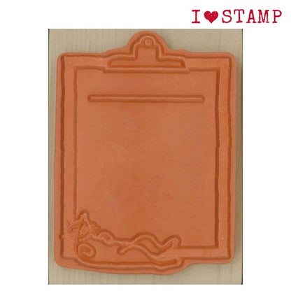 Kodomo no Kao, Binder Cat, "I Love Stamp" Wooden Rubber Stamp