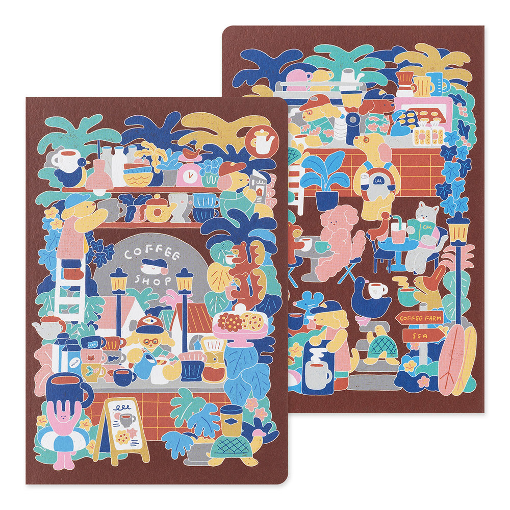 Coffee Shop, Yuru Log Notebook B6