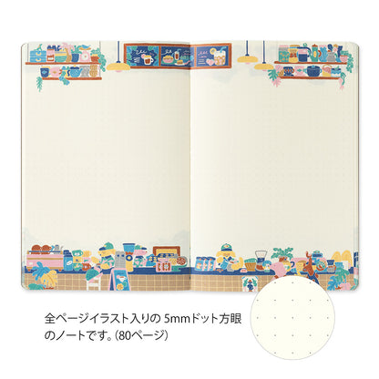Coffee Shop, Yuru Log Notebook B6