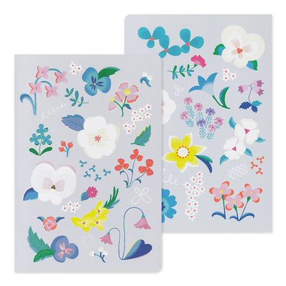 Floral, Yuru Log Notebook B6