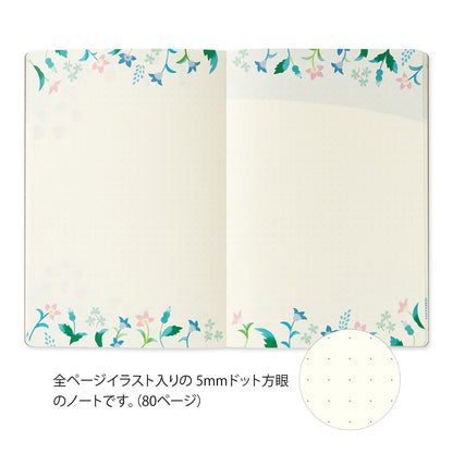 Floral, Yuru Log Notebook B6