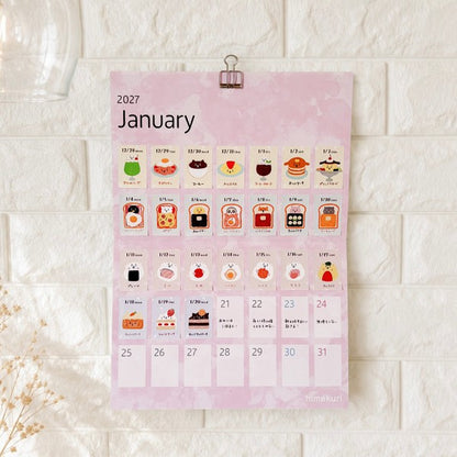 [Pre-Order] himekuri, Backing Booklet for Mini Wall Calendars 2027