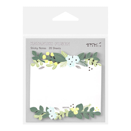 midori, Leaves, Sticky Note Die-Cutting (Katanuki Fusen)
