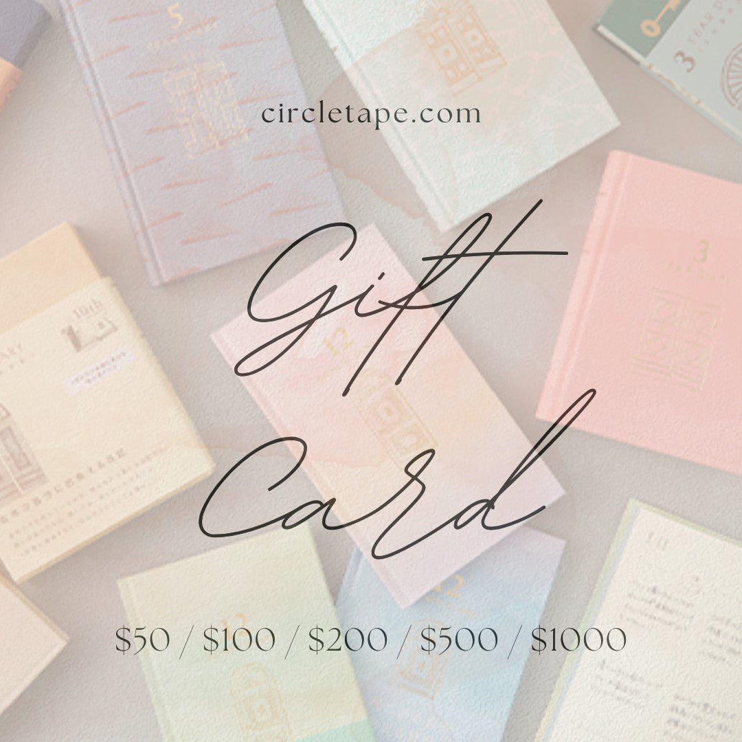 Circle Tape Gift Card - Perfect Gift for Stationery Lovers