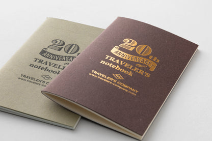 *Pre-Order* TRAVELER'S notebook, Card Size 20th Anniversary Set Brown