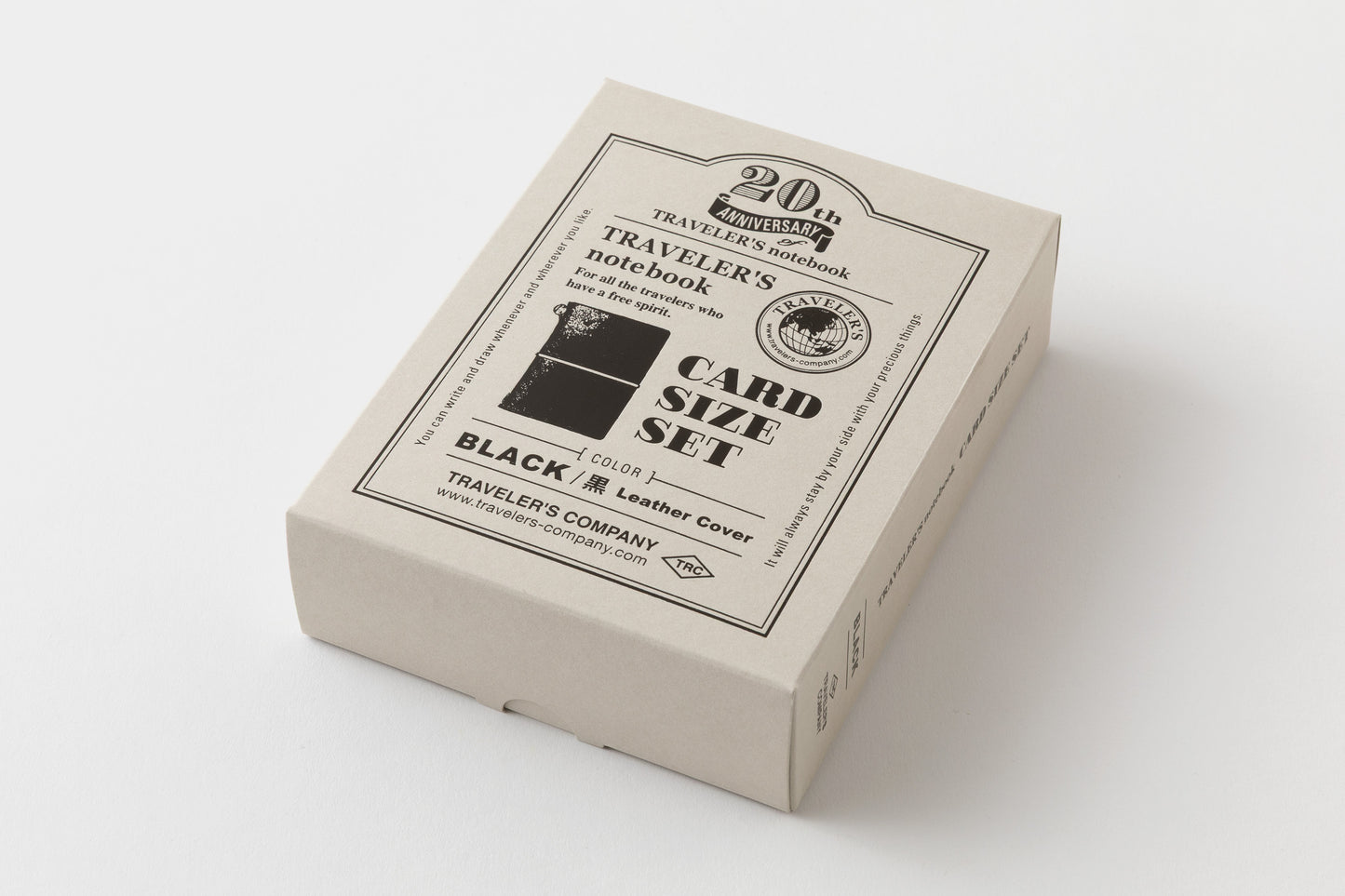 *Pre-Order* TRAVELER'S notebook, Card Size 20th Anniversary Set Black