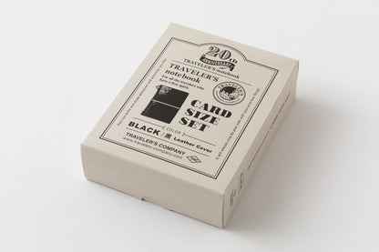 *Pre-Order* TRAVELER'S notebook, Card Size 20th Anniversary Set Black