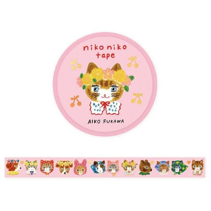 niko niko, Foil Stamping Masking Tape by Aiko Fukawa, 20mm×5m