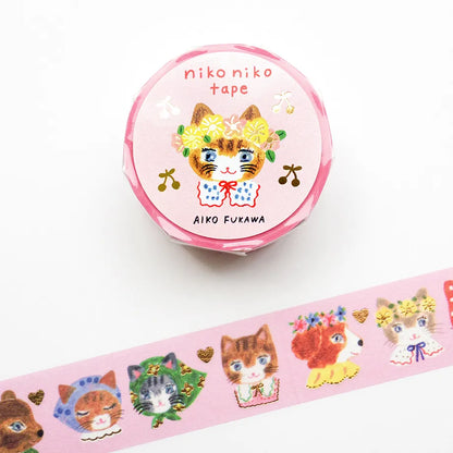 niko niko, Foil Stamping Masking Tape by Aiko Fukawa, 20mm×5m