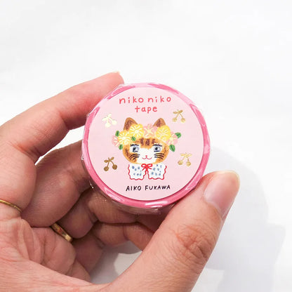 niko niko, Foil Stamping Masking Tape by Aiko Fukawa, 20mm×5m
