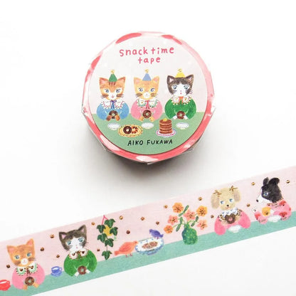 Snack Time Tape, Foil Stamping Masking Tape by Aiko Fukawa, 20mm×5m