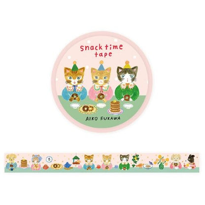 Snack Time Tape, Foil Stamping Masking Tape by Aiko Fukawa, 20mm×5m