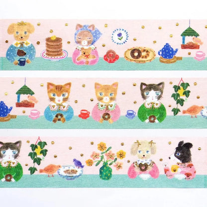 Snack Time Tape, Foil Stamping Masking Tape by Aiko Fukawa, 20mm×5m