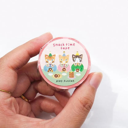 Snack Time Tape, Foil Stamping Masking Tape by Aiko Fukawa, 20mm×5m