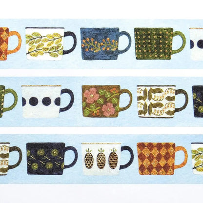 My Favorite Mugs, Foil Stamping Masking Tape by Midori Asano, 20mm×5m