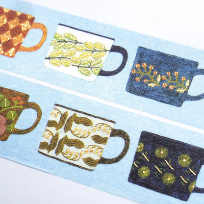 My Favorite Mugs, Foil Stamping Masking Tape by Midori Asano, 20mm×5m