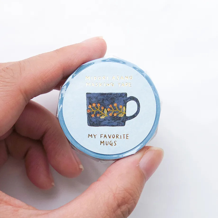 My Favorite Mugs, Foil Stamping Masking Tape by Midori Asano, 20mm×5m