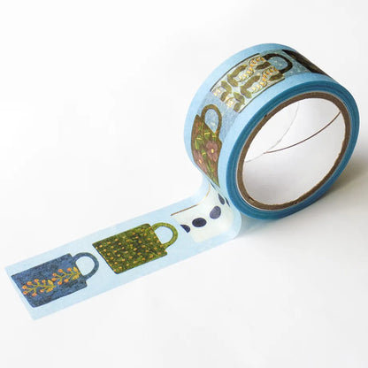 My Favorite Mugs, Foil Stamping Masking Tape by Midori Asano, 20mm×5m