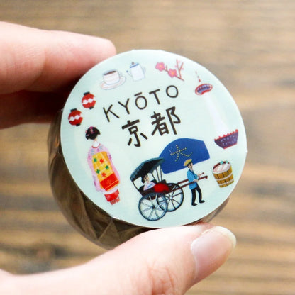 Hyogensha, Kyoto, Okino Ai Clear Masking Tape, 20mm x 8m