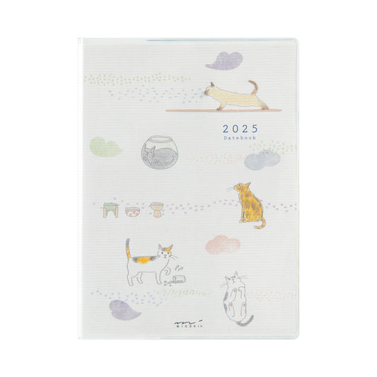 midori, 2025 Pocket Diary, A6, Cat