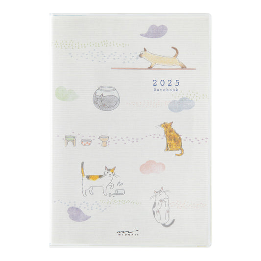 midori, 2025 Pocket Diary, B6, Cat