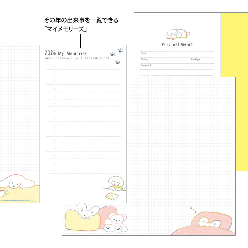 2026 Pocket Diary, Slim, Dog