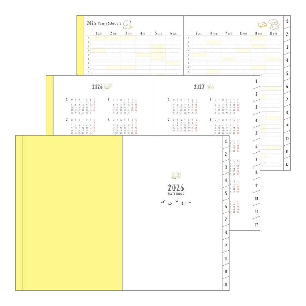 2026 Pocket Diary, B6, Dog