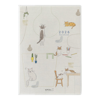 2026 Pocket Diary, B6, Cat
