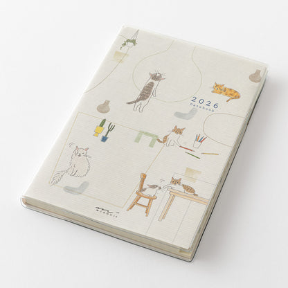 2026 Pocket Diary, B6, Cat