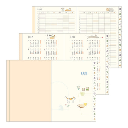 [Pre-Order] 2027 Pocket Diary, Cat, A6