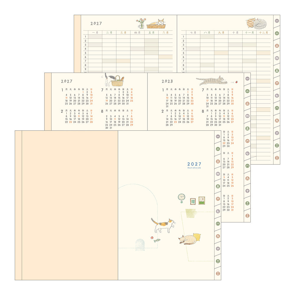 [Pre-Order] 2027 Pocket Diary, Cat, B6