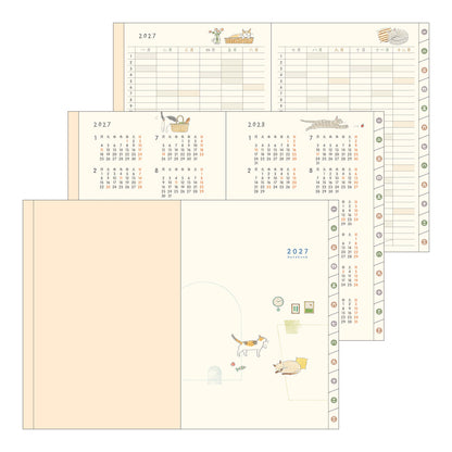 [Pre-Order] 2027 Pocket Diary, Cat, B6
