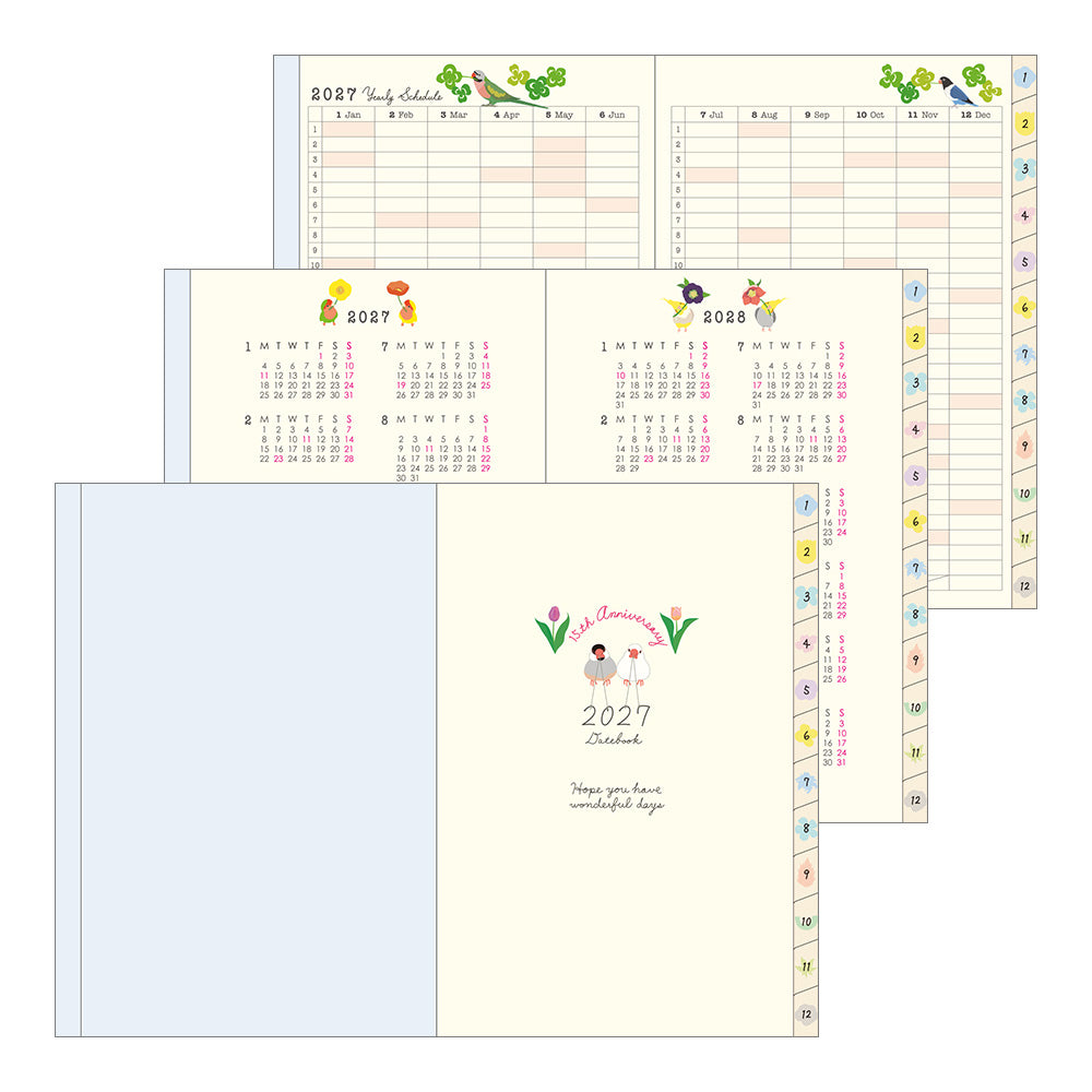 [Pre-Order] 2027 Pocket Diary, Bird, B6