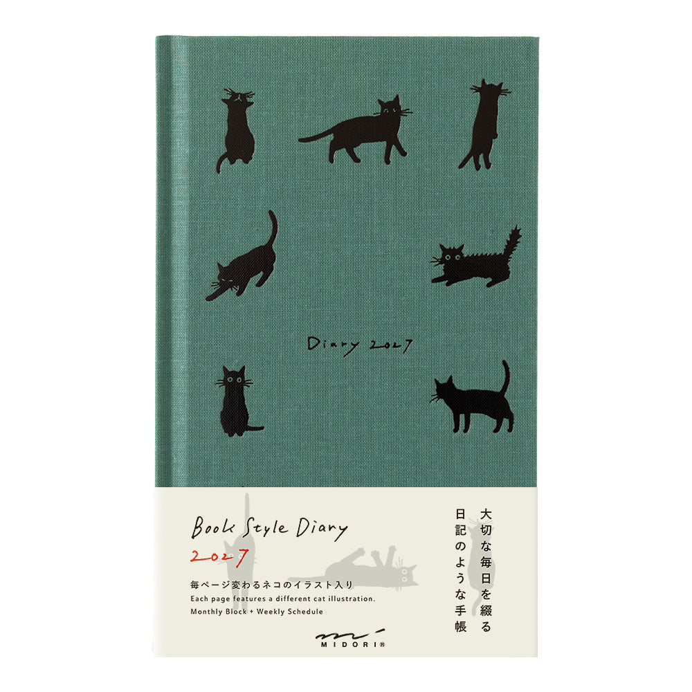 [Pre-Order] 2027 Diary Book Type, Cat Green, B6 Variant