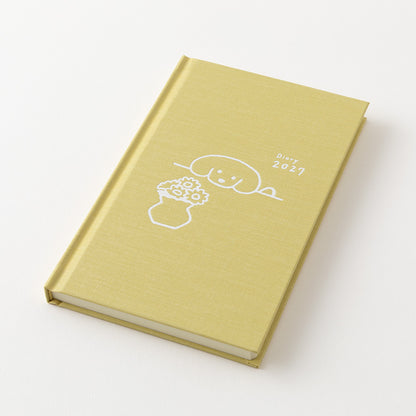 [Pre-Order] 2027 Diary Book Type, Dog Yellow, B6 Variant