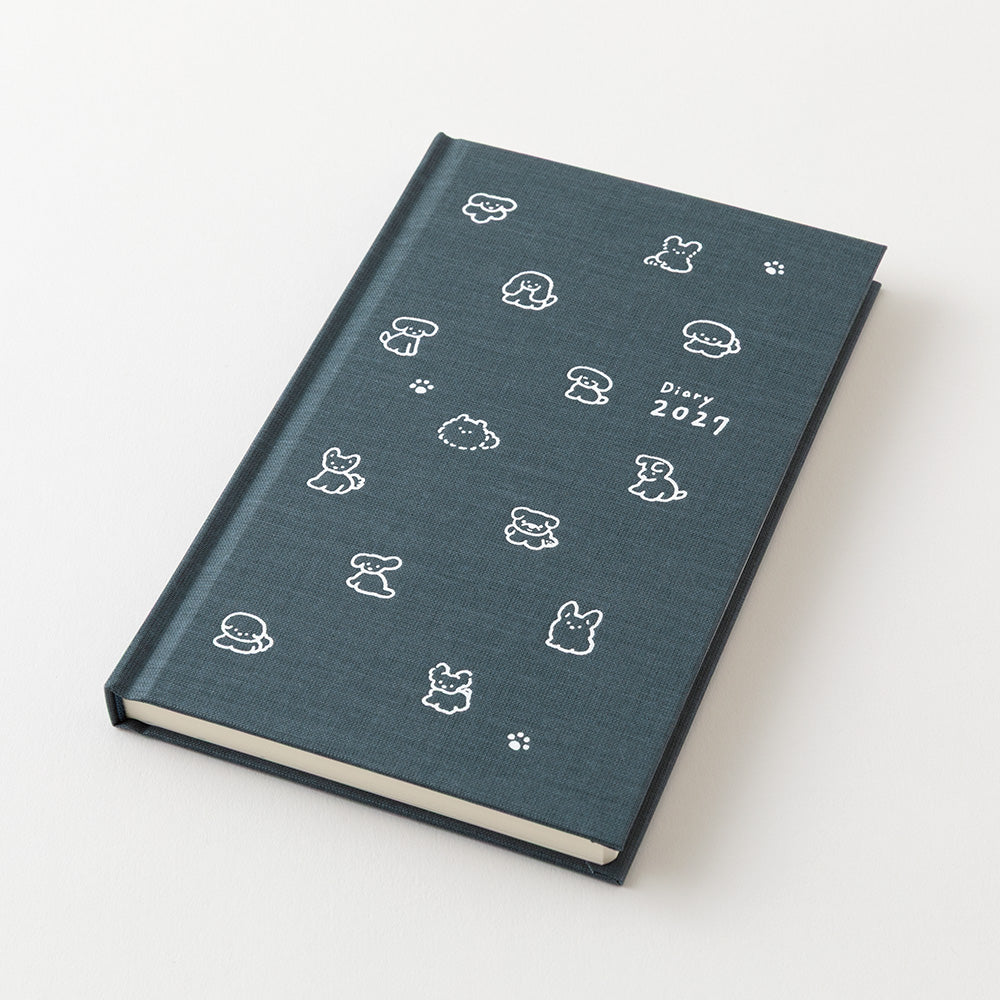 [Pre-Order] 2027 Diary Book Type, Dog Navy, B6 Variant