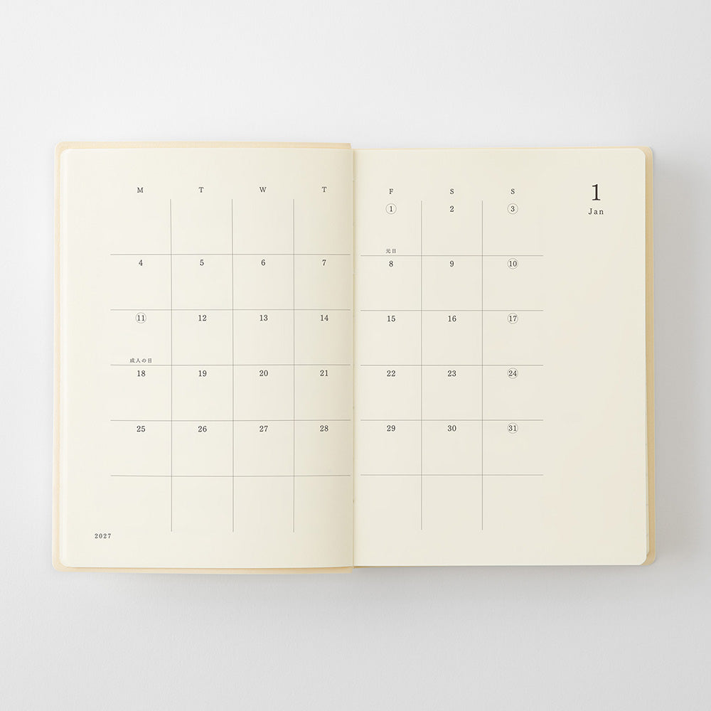 [Pre-Order] MD Notebook Diary 2027, A6 1-Day-1-Page