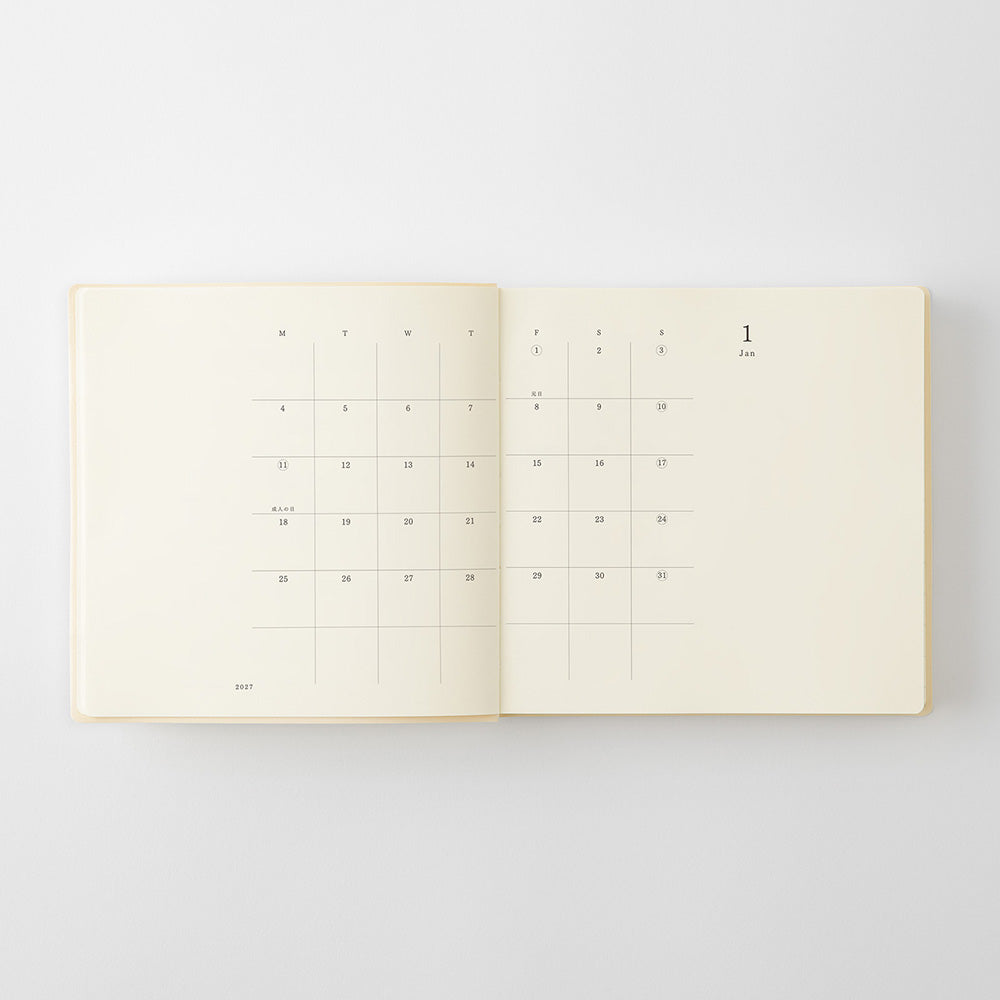 [Pre-Order] MD Notebook Diary 2027, A5 Square, 1-Day-1-Page