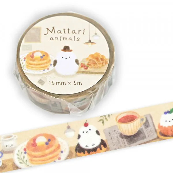 Long-tailed Tit, Mattari Animals, Washi Masking Tape 15mm x 5m