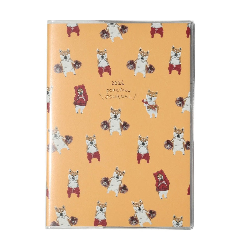 MARK'S 2026 pokefasu planner, Shiba Yellow, B6, Starting October 2025