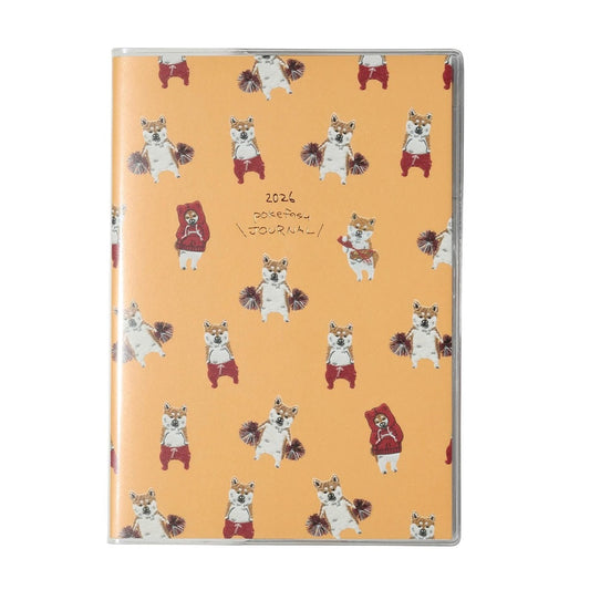 MARK'S 2026 pokefasu planner, Shiba Yellow, B6, Starting October 2025