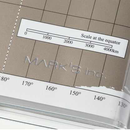 MARK'S 2026 手帳｜世界地圖米白色｜週直間｜B6變型｜ 2025年10月始