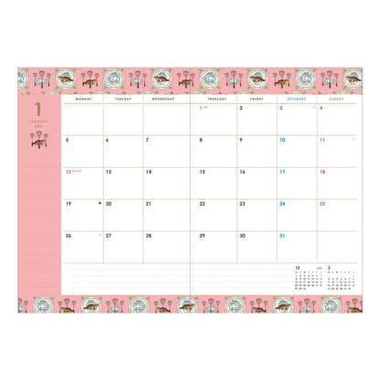 Paul & Joe 2026 手帳｜貓與毛線｜左邊週間｜B6